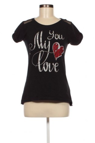 Γυναικείο t-shirt Zornitsa, Μέγεθος M, Χρώμα Μαύρο, Τιμή 4,91 €