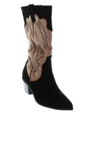 Γυναικεία μποτάκια Ideal Shoes, Μέγεθος 39, Χρώμα Μαύρο, Τιμή 21,65 €
