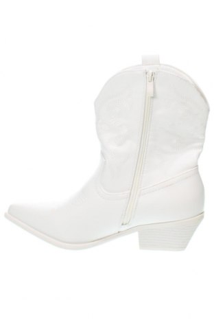 Γυναικεία μποτάκια Ideal Shoes, Μέγεθος 40, Χρώμα Λευκό, Τιμή 72,16 €