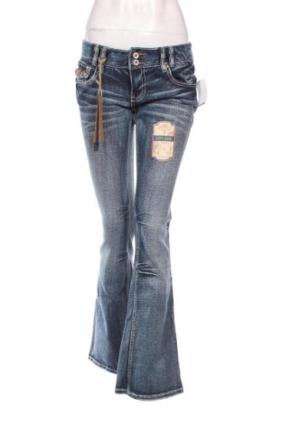 Дамски дънки Amethyst Jeans, Размер L, Цвят Син, Цена 46,00 лв.