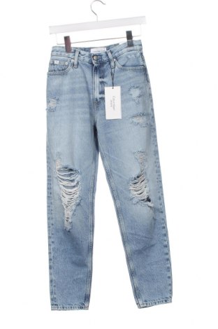 Damskie jeansy Calvin Klein Jeans, Rozmiar XS, Kolor Niebieski, Cena 415,81 zł