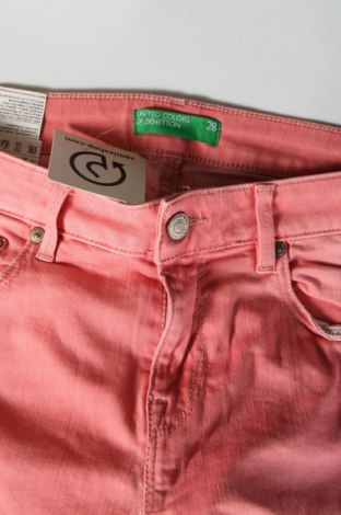 Дамски дънки United Colors Of Benetton, Размер M, Цвят Розов, Цена 19,68 лв.