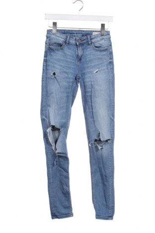 Dámské džíny  Zara, Velikost XS, Barva Modrá, Cena  174,00 Kč