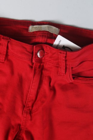 Dámske džínsy  Zara, Veľkosť XS, Farba Červená, Cena  15,31 €