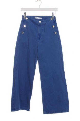 Blugi de femei Zara, Mărime XS, Culoare Albastru, Preț 48,85 Lei