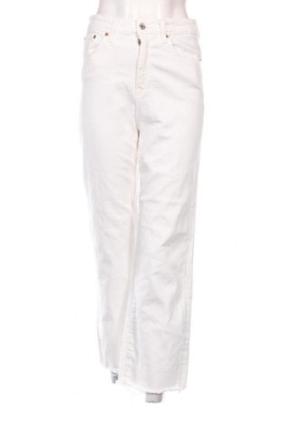 Дамски дънки Zara, Размер S, Цвят Бял, Цена 16,23 лв.