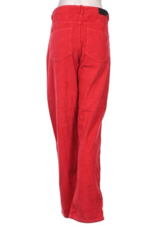 Γυναικείο κοτλέ παντελόνι Bershka, Μέγεθος L, Χρώμα Κόκκινο, Τιμή 9,30 €