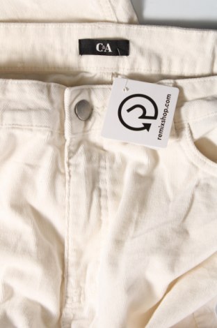 Γυναικείο κοτλέ παντελόνι C&A, Μέγεθος XL, Χρώμα Λευκό, Τιμή 8,97 €