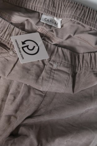 Pantaloni de velvet de femei Canda, Mărime M, Culoare Bej, Preț 22,89 Lei