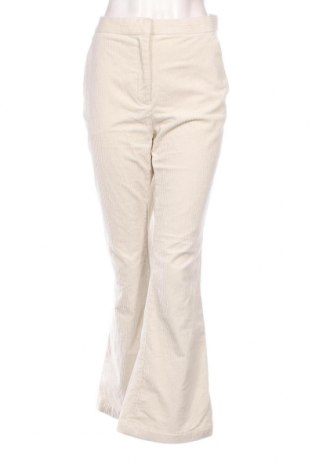 Γυναικείο κοτλέ παντελόνι H&M, Μέγεθος L, Χρώμα Εκρού, Τιμή 7,57 €