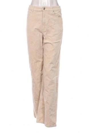 Pantaloni de velvet de femei H&M Divided, Mărime M, Culoare Ecru, Preț 42,93 Lei