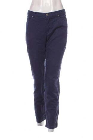 Pantaloni de velvet de femei Jackpot, Mărime L, Culoare Albastru, Preț 23,85 Lei