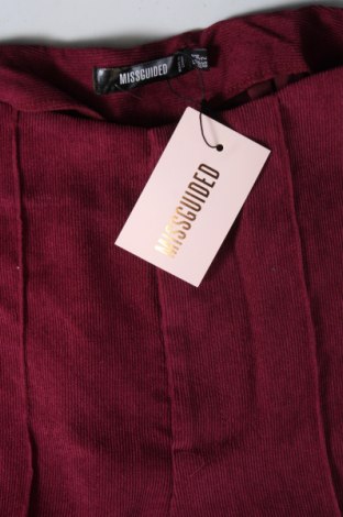 Γυναικείο κοτλέ παντελόνι Missguided, Μέγεθος XS, Χρώμα Κόκκινο, Τιμή 9,96 €