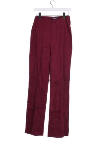 Γυναικείο κοτλέ παντελόνι Missguided, Μέγεθος XS, Χρώμα Κόκκινο, Τιμή 9,48 €