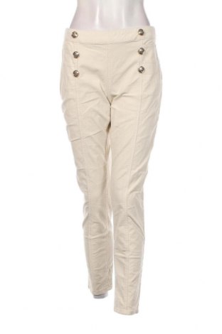 Pantaloni de velvet de femei Morgan, Mărime XL, Culoare Ecru, Preț 67,44 Lei