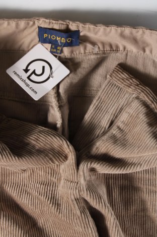 Pantaloni de velvet de femei Piombo, Mărime S, Culoare Bej, Preț 209,74 Lei