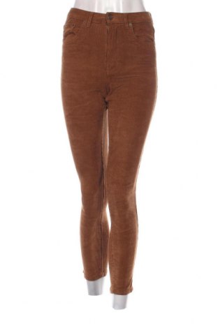 Γυναικείο κοτλέ παντελόνι Pull&Bear, Μέγεθος XS, Χρώμα Καφέ, Τιμή 3,59 €