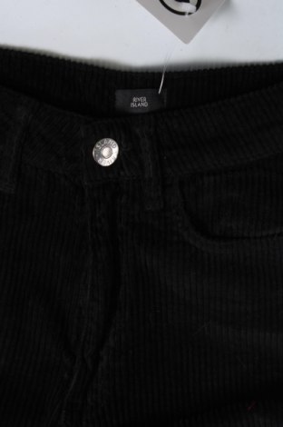 Pantaloni de velvet de femei River Island, Mărime XXS, Culoare Negru, Preț 57,52 Lei