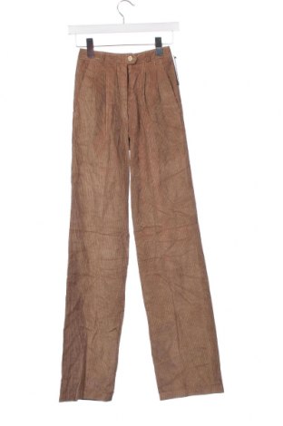 Pantaloni de velvet de femei Rosner, Mărime XS, Culoare Maro, Preț 513,16 Lei