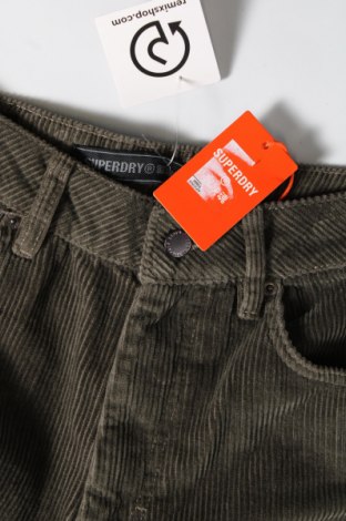 Pantaloni de velvet de femei Superdry, Mărime S, Culoare Verde, Preț 87,17 Lei