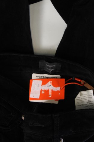 Γυναικείο κοτλέ παντελόνι Superdry, Μέγεθος M, Χρώμα Μαύρο, Τιμή 11,47 €