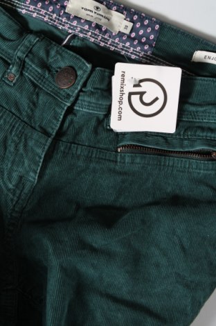 Pantaloni de velvet de femei Tom Tailor, Mărime L, Culoare Verde, Preț 26,97 Lei