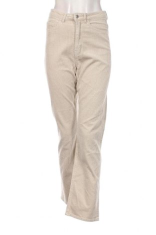 Γυναικείο κοτλέ παντελόνι Weekday, Μέγεθος M, Χρώμα Εκρού, Τιμή 3,53 €