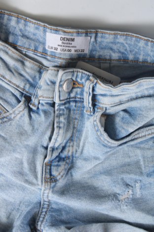 Pantaloni scurți de femei Bershka, Mărime XXS, Culoare Albastru, Preț 36,99 Lei