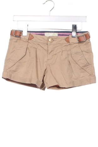 Pantaloni scurți de femei Bershka, Mărime XXS, Culoare Bej, Preț 29,08 Lei
