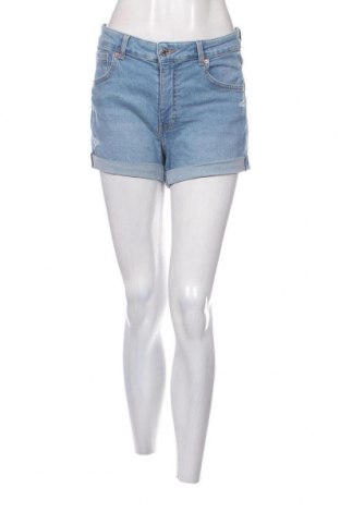 Pantaloni scurți de femei Bershka, Mărime M, Culoare Albastru, Preț 28,80 Lei