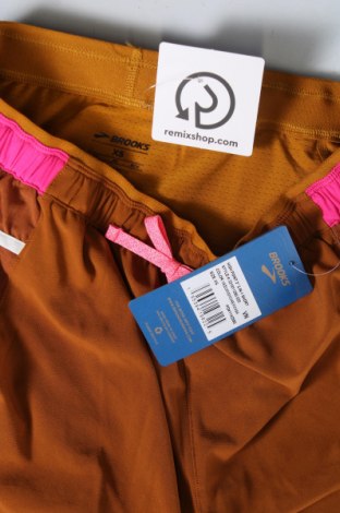 Дамски къс панталон Brooks, Размер XS, Цвят Кафяв, Цена 25,20 лв.