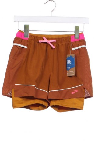 Дамски къс панталон Brooks, Размер XS, Цвят Кафяв, Цена 25,20 лв.
