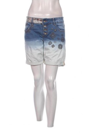Γυναικείο κοντό παντελόνι Desigual, Μέγεθος M, Χρώμα Μπλέ, Τιμή 13,75 €