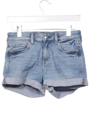 Дамски къс панталон H&M, Размер XS, Цвят Син, Цена 19,55 лв.