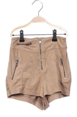 Дамски къс панталон H&M, Размер XXS, Цвят Бежов, Цена 19,55 лв.