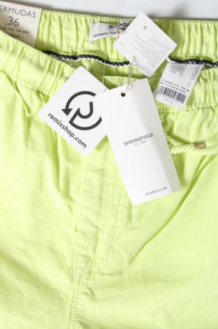 Дамски къс панталон Springfield, Размер S, Цвят Зелен, Цена 62,00 лв.