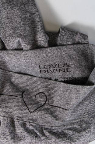 Damen Leggings LOVE&DIVINE, Größe M, Farbe Grau, Preis 13,01 €