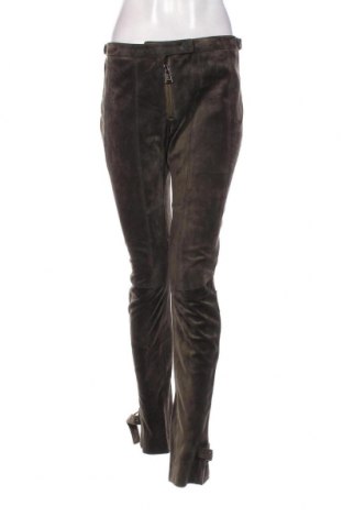 Γυναικείο παντελόνι δερμάτινο Belstaff, Μέγεθος XL, Χρώμα Πράσινο, Τιμή 259,56 €