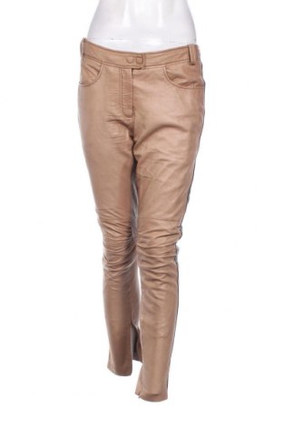 Γυναικείο παντελόνι δερμάτινο Gustav, Μέγεθος XL, Χρώμα  Μπέζ, Τιμή 73,49 €
