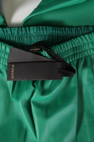 Γυναικείο παντελόνι δερμάτινο Pinko, Μέγεθος M, Χρώμα Πράσινο, Τιμή 198,86 €