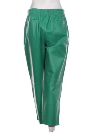 Дамски кожен панталон Pinko, Размер M, Цвят Зелен, Цена 385,80 лв.
