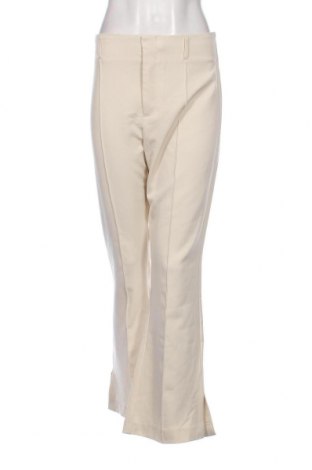 Pantaloni de femei Bershka, Mărime L, Culoare Ecru, Preț 95,39 Lei