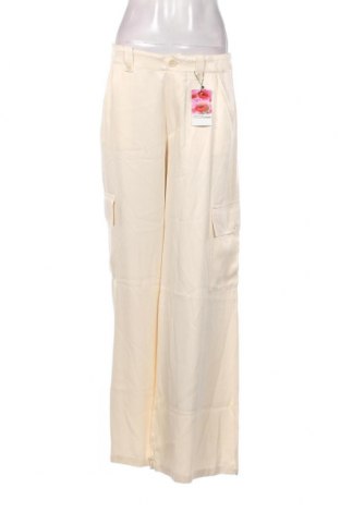 Γυναικείο παντελόνι Desigual, Μέγεθος M, Χρώμα Εκρού, Τιμή 80,41 €