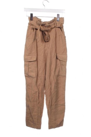 Дамски панталон H&M, Размер XS, Цвят Кафяв, Цена 29,00 лв.