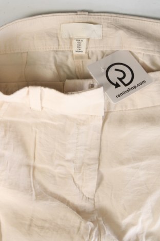 Pantaloni de femei H&M, Mărime XS, Culoare Ecru, Preț 28,62 Lei