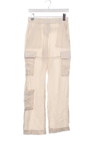 Pantaloni de femei H&M, Mărime XS, Culoare Ecru, Preț 42,93 Lei