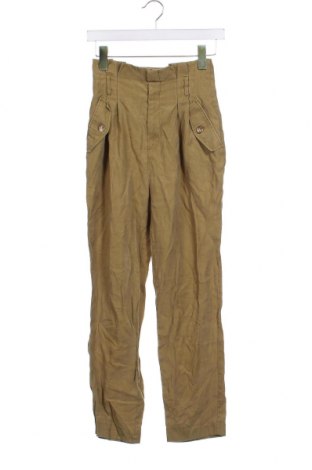 Дамски панталон H&M, Размер XS, Цвят Зелен, Цена 13,05 лв.