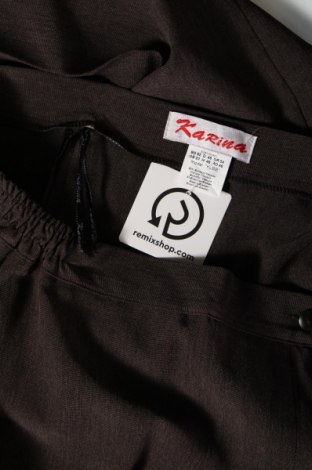Дамски панталон Karina, Размер XL, Цвят Кафяв, Цена 20,70 лв.