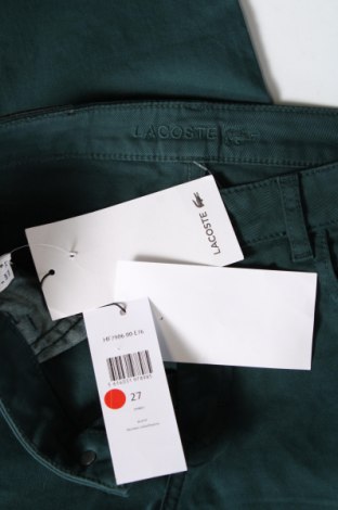 Дамски панталон Lacoste, Размер S, Цвят Зелен, Цена 51,00 лв.