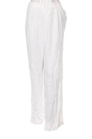 Γυναικείο παντελόνι Oui, Μέγεθος L, Χρώμα Λευκό, Τιμή 25,34 €